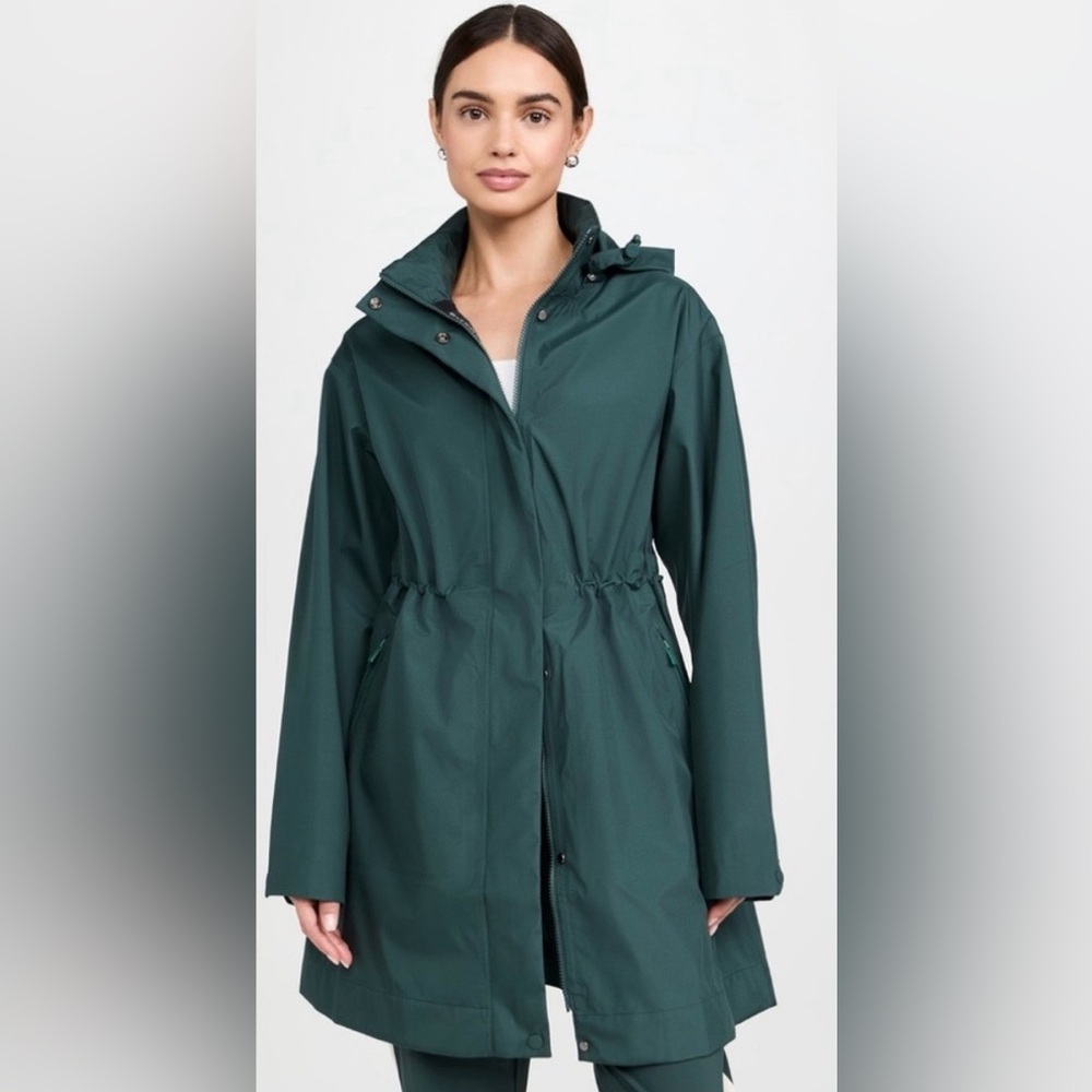 Sweaty Betty Guide Waterproof Parka In Trek Green Size S